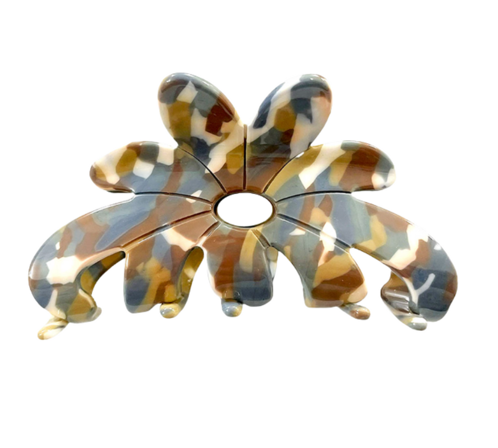Teal/Brown Hair Clip
