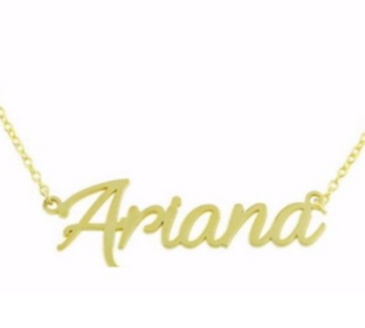 Ariana Script Name Necklace