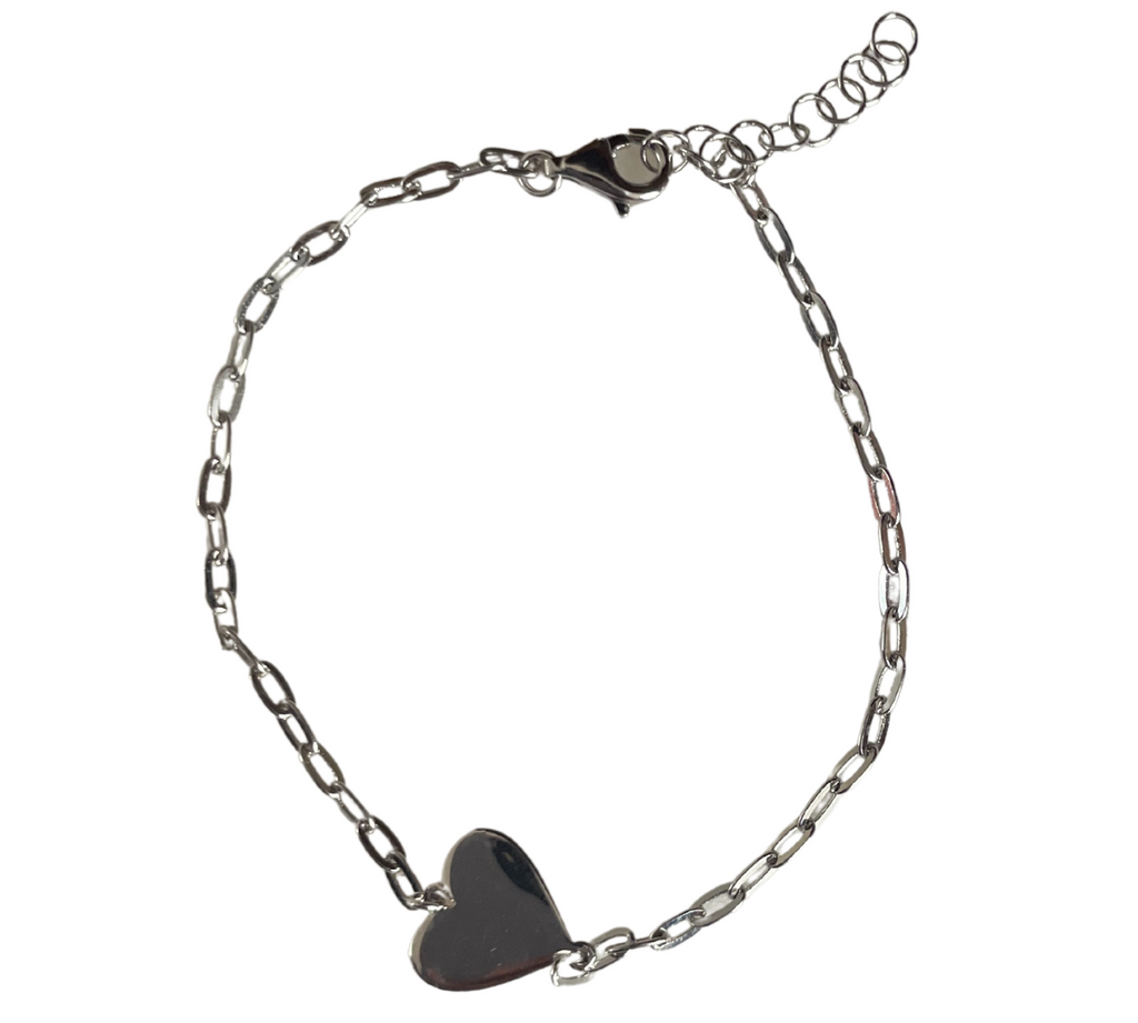 Simple Heart Chain Bracelet