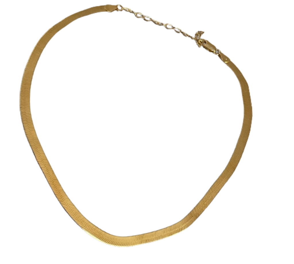 Gold Herringbone Choker