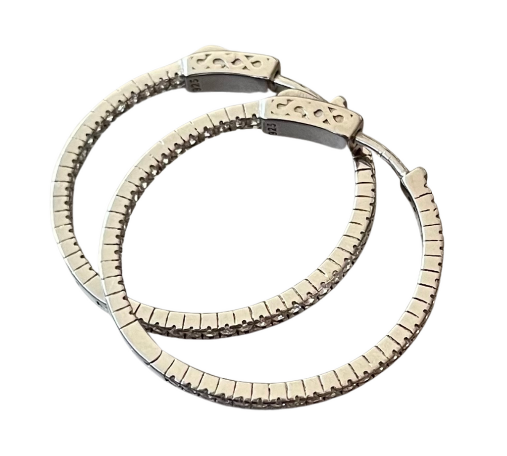 Half CZ 1" Hoops