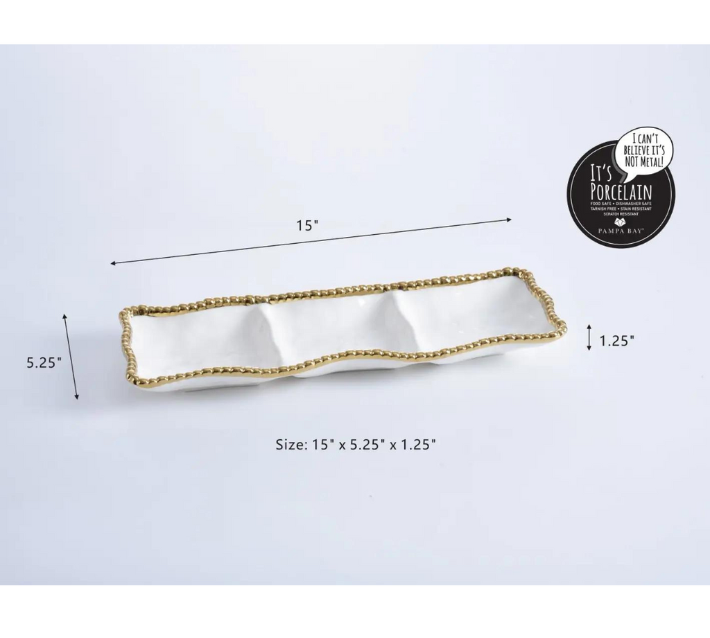 3 Section Serving Piece