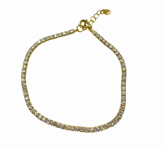 Gold Tennis Bracelet