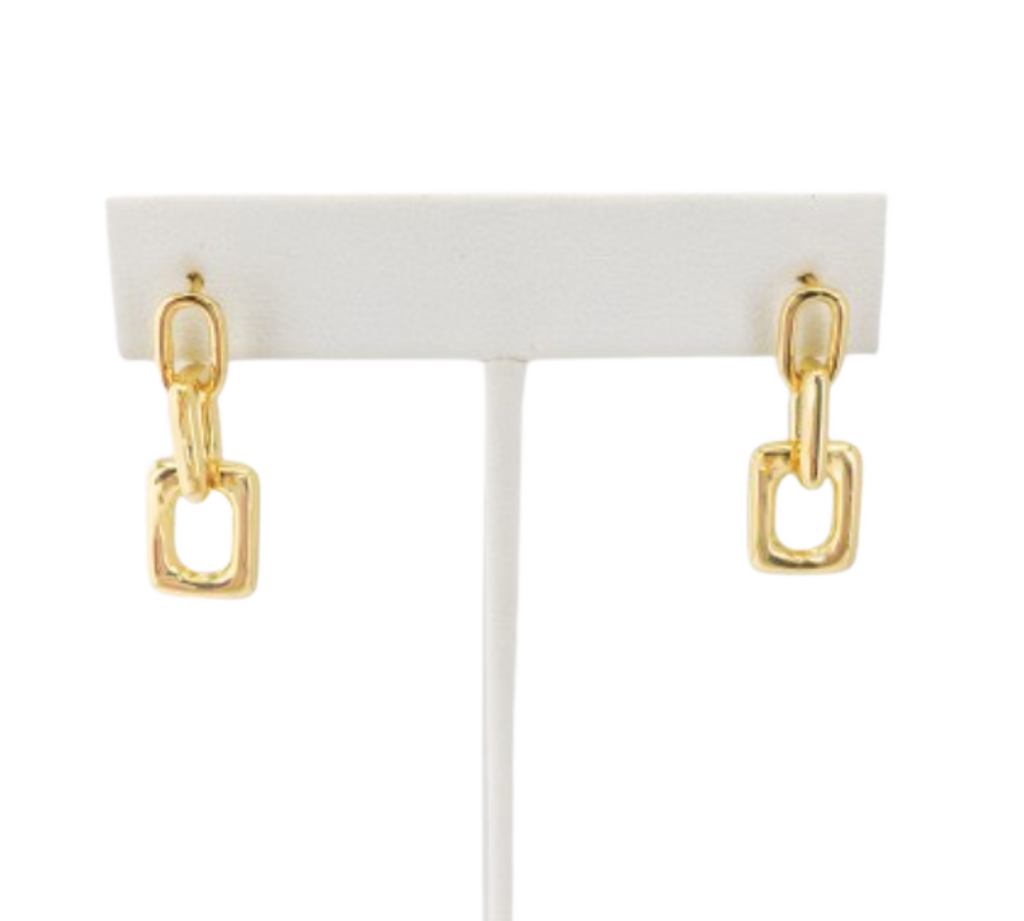 Square Link Earrings