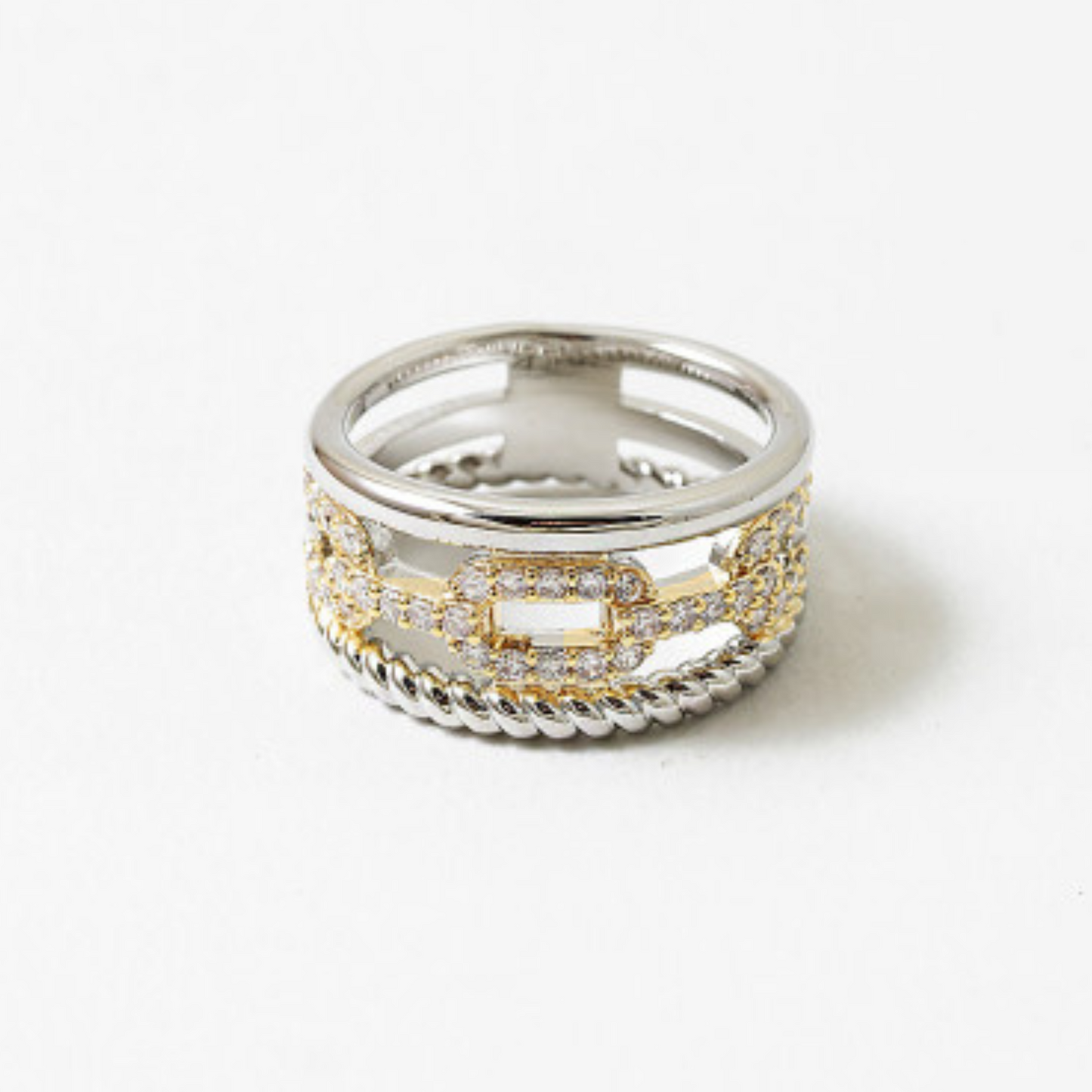 Two Tone Triple Ring