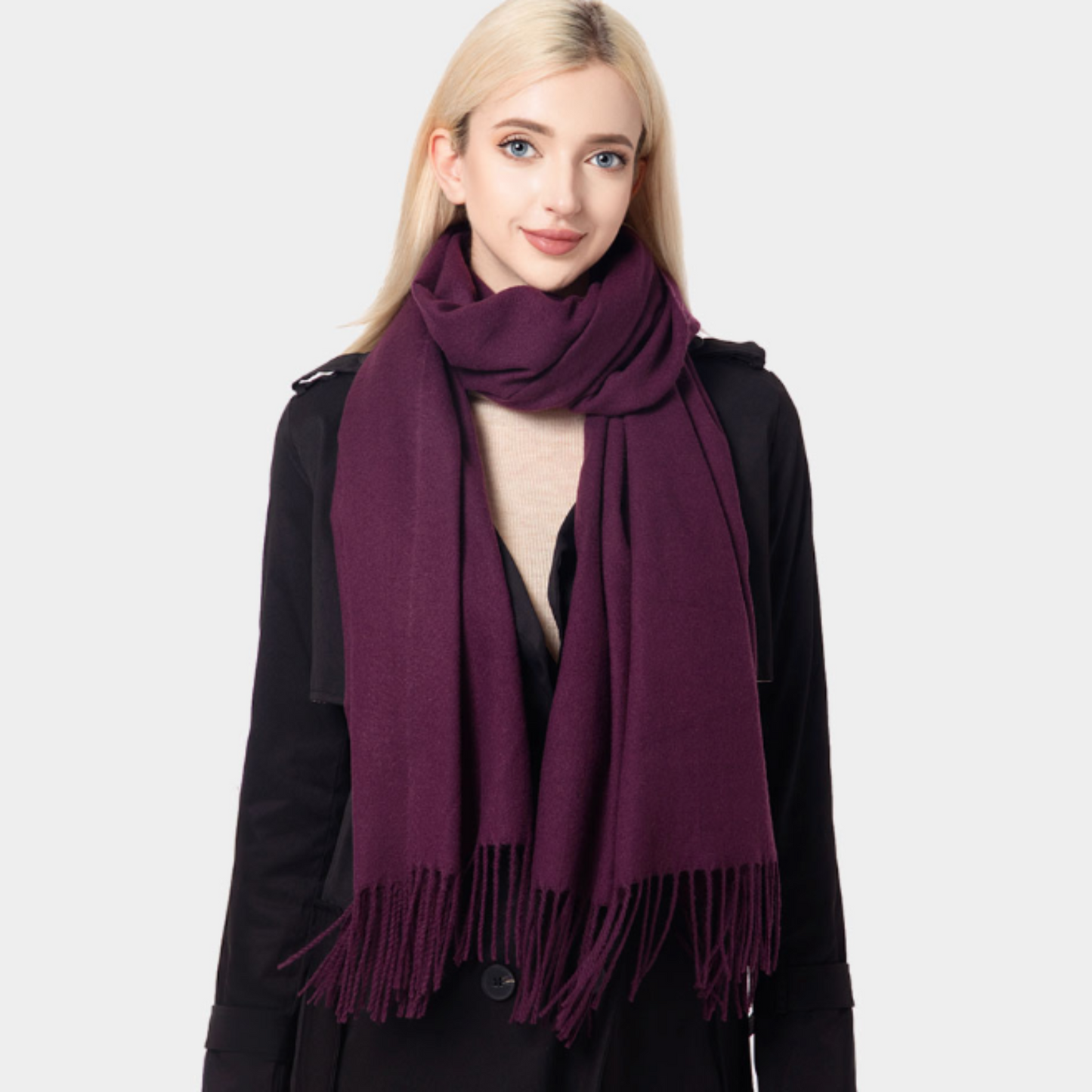 Solid Oblong Scarf