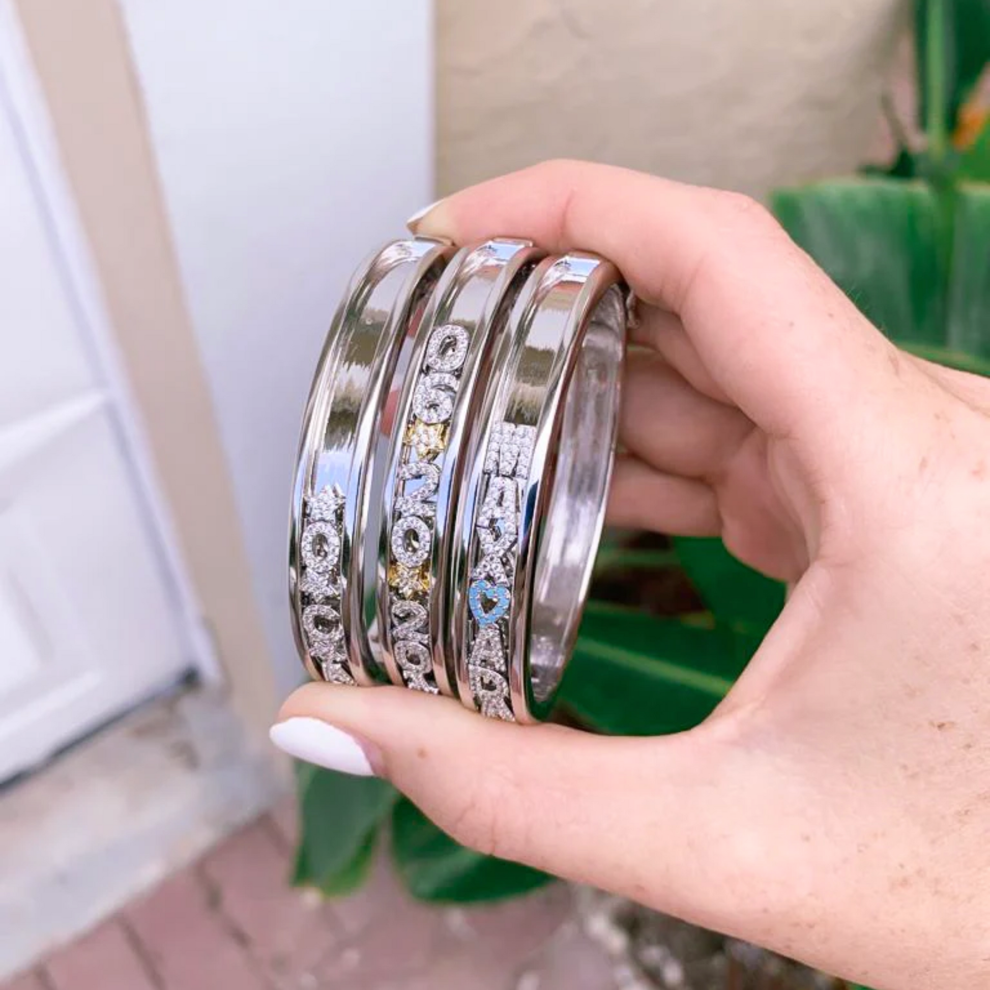 Personalized 2025 slider bangle