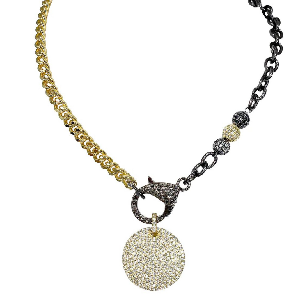 Tina Fancy Disc Necklace