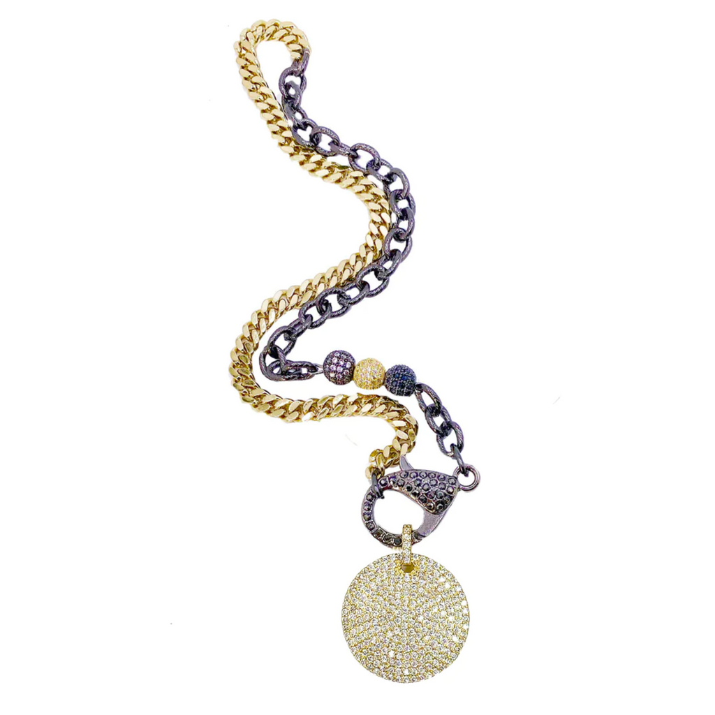 Tina Fancy Disc Necklace