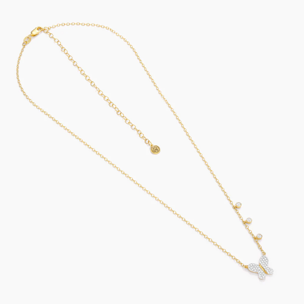 Diamond Butterfly Necklace