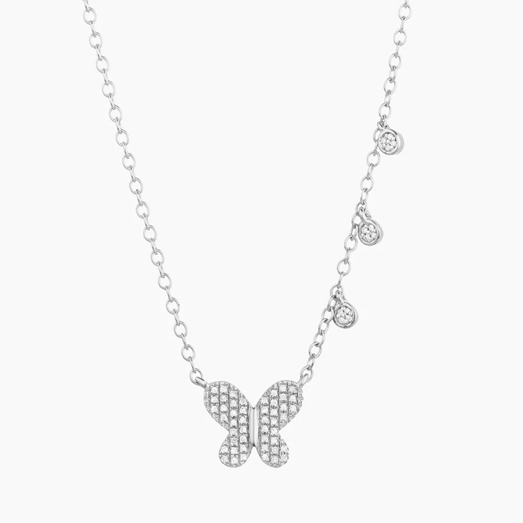 Diamond Butterfly Necklace