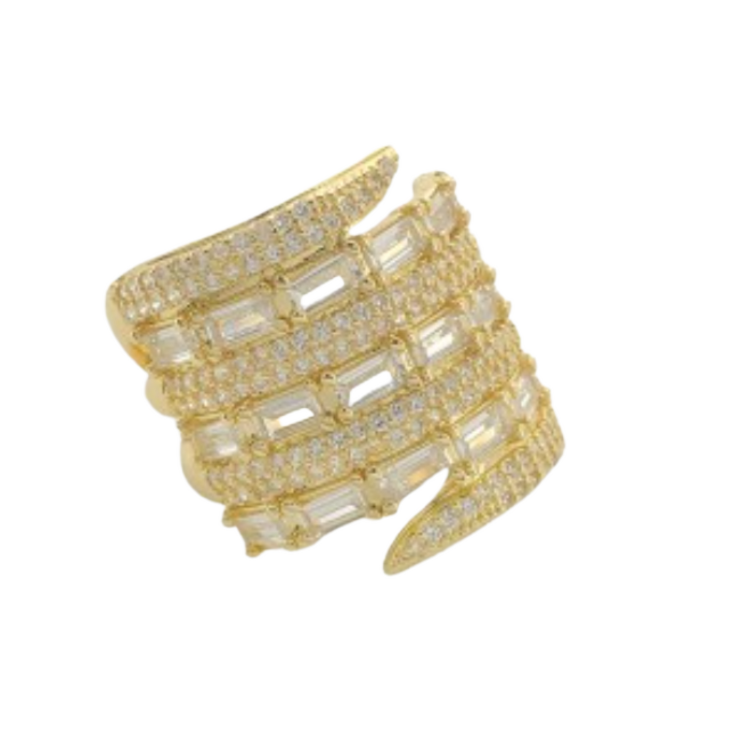 Gold Stacked CZ Ring