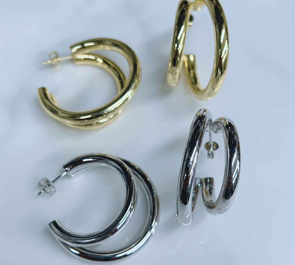 Double Small Hoop