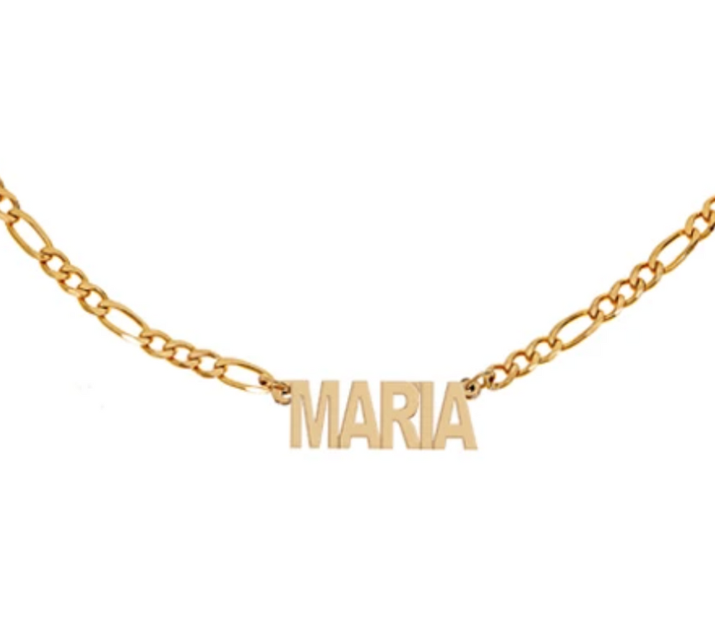 Personalized Figaro Brass Necklace