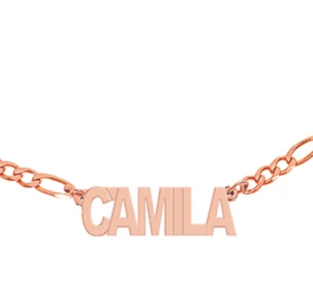 Personalized Figaro Brass Necklace