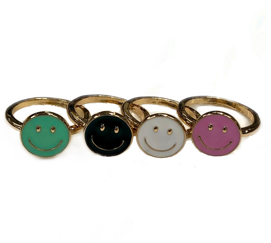 Smiley Face Rings