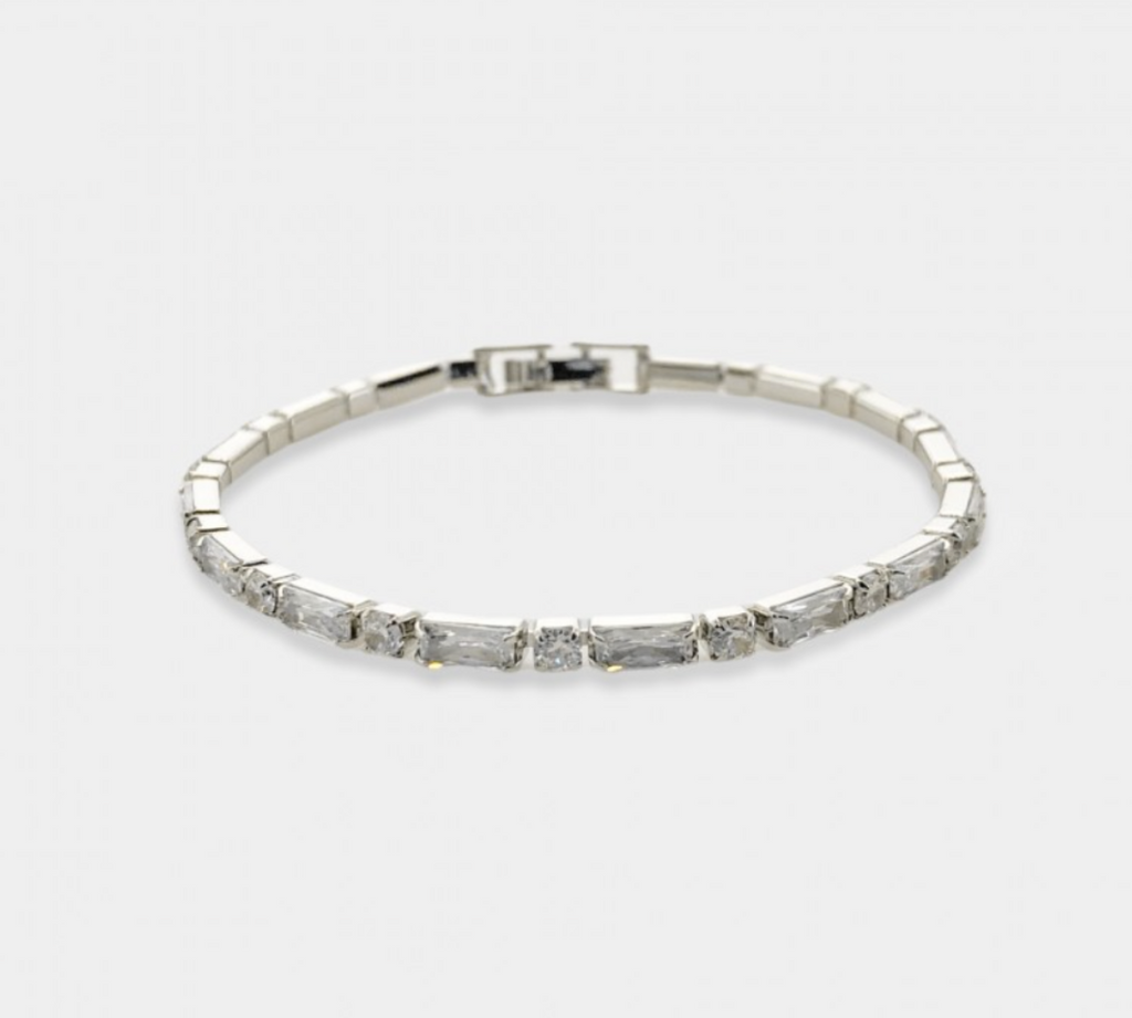CZ Two Stone Bracelet