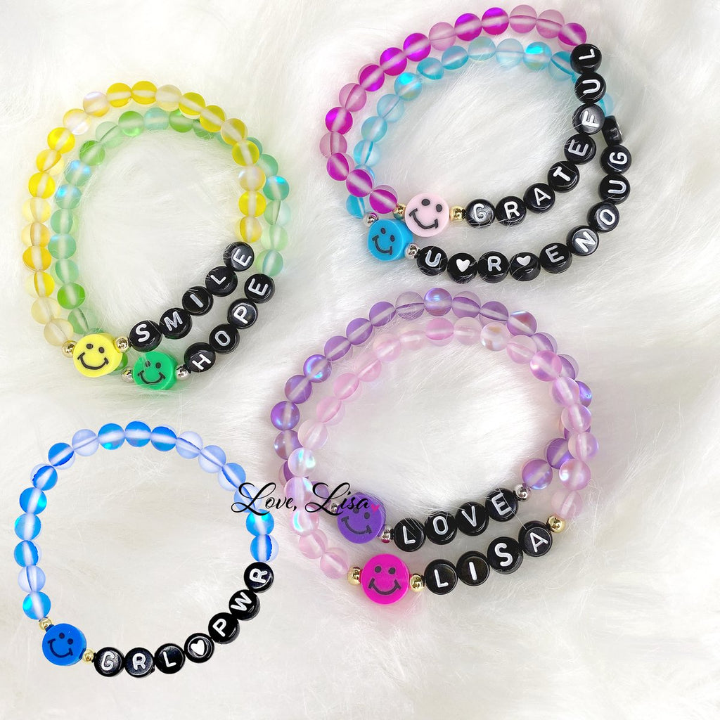 Neon Smile Personalized Bracelet