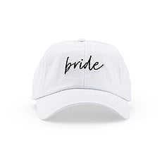 Bride Script Embroidered Hat