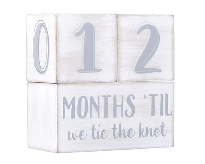 Wedding Countdown Milestone Blocks