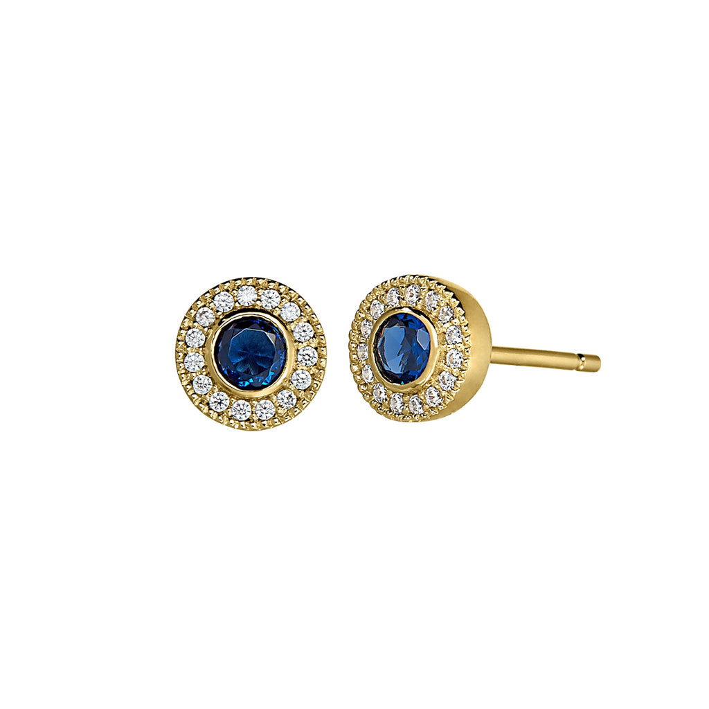 Sapphire Birth Gem Earrings