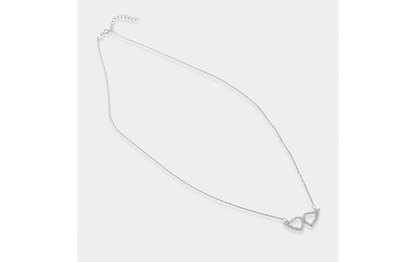 CZ Sterling Silver Wings Necklace